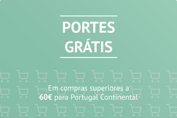 Aproveite os portes grátis em encomendas a partir de 60€!