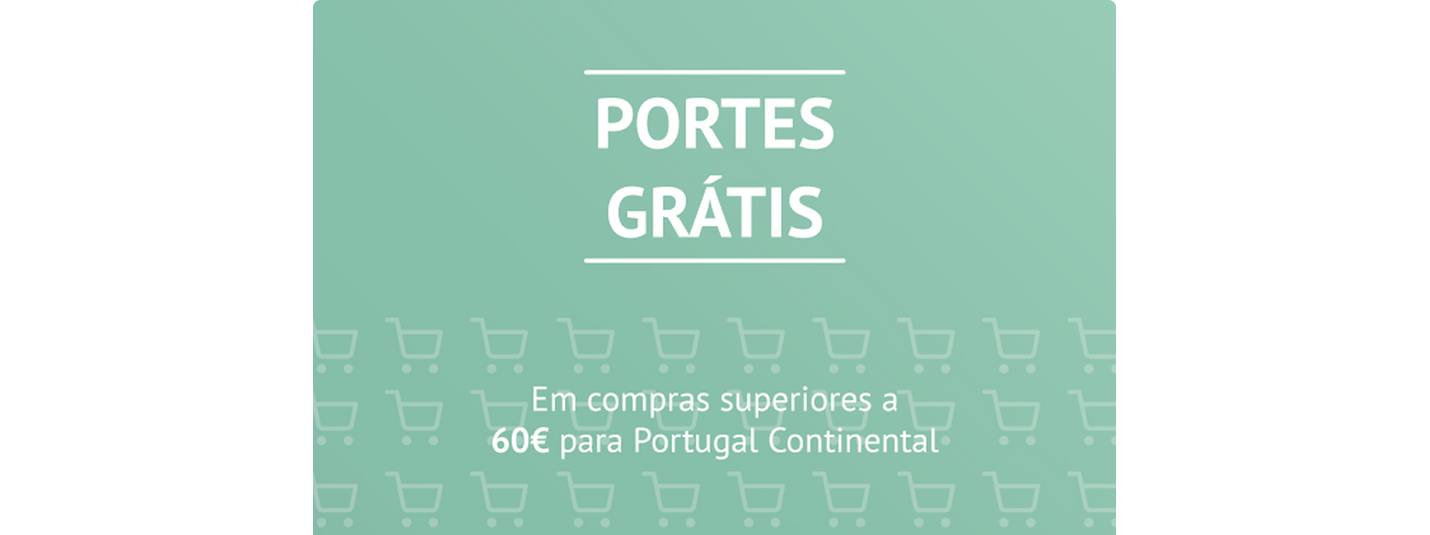 Aproveite os portes grátis em encomendas a partir de 60€!