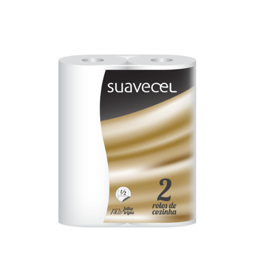 Rolo De Cozinha Suavecel Prime 2 Rolos Folha Tripla