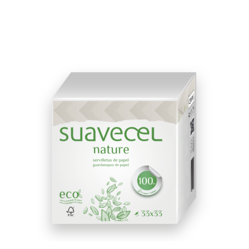 Serviettes Nature Double Feuille 33x33