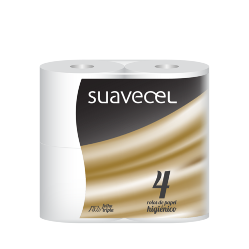 Papel Higiénico Suavecel Prime 4 Rolos Folha Tripla