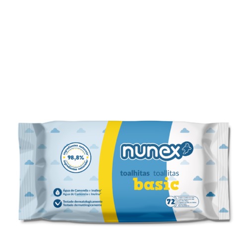 Toalhitas Nunex Basic 72 UN. (1 pack)