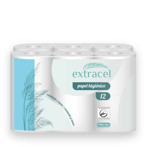 Extracel - Papel Higiénico Extracel 12 Rolos - 5604840900886