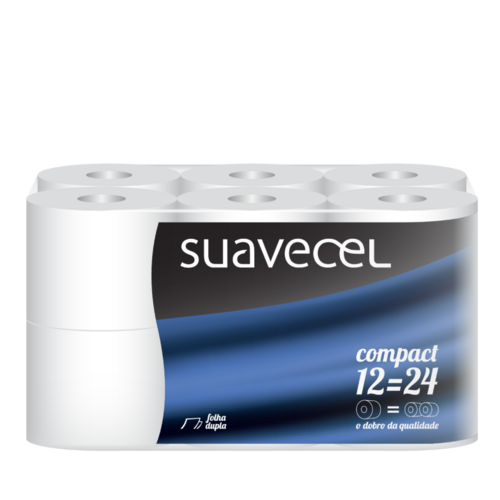 Suavecel - Papel Higiénico Compacto Classic 12=24 Rollos - 5604840900398