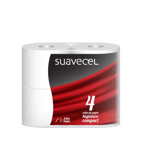 Suavecel - Basic Toilet Paper 4 Rolls Compact - 5604840900473