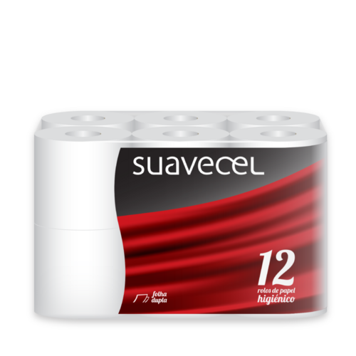Suavecel - Basic Toilet Paper 12 Rolls - 5604840900480