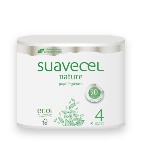 Suavecel - Nature Toilet Paper 4 Rolls - 5604840900824