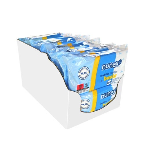 Nunex - Nunex Basic Wet Wipes Box 100 Units (12 packs) - 5607283402030