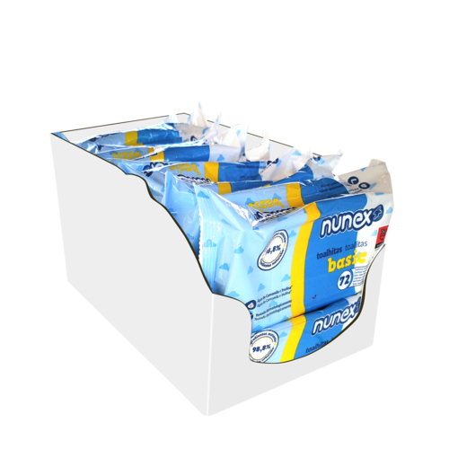 Nunex - Nunex Basic Wet Wipes Box 72 Units (14 packs) - 5607283402023