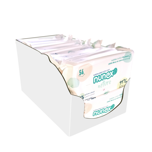 Nunex - Lingettes Nunex Nature 99% Eau (14 packs) - 5607283401125