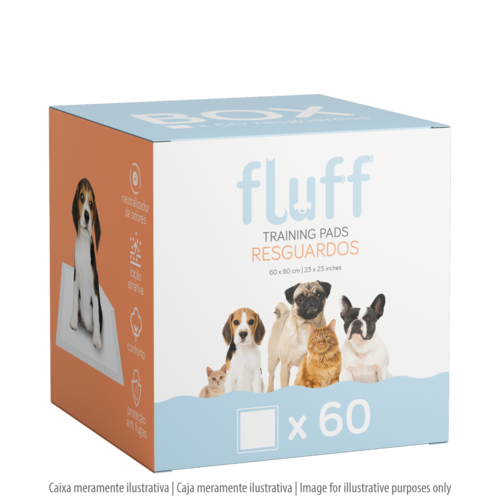 Fluff - Fluff Training Pads (Underpads)  60x60 Saving Pack - 60 pcs - 5607283711019