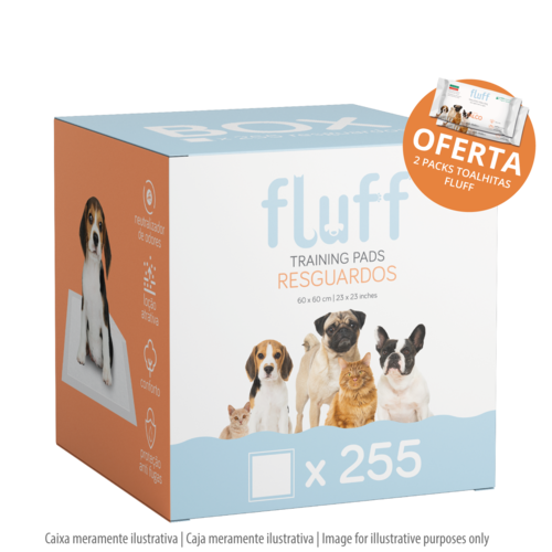 Fluff - Pack Économie Tapis éducatifs (Alèses) Fluff 60x60 - 255 pcs. - 5607283711033