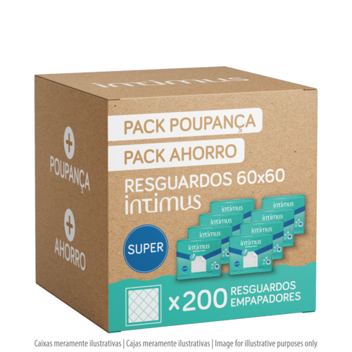 Intimus - Pack Poupança Resguardos Intimus 60x60 Super - 5607289711624