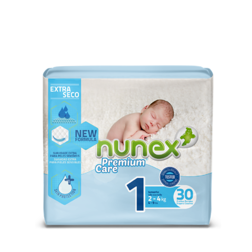Nunex - Pañales Nunex Premium Care T1 - 5607283101025