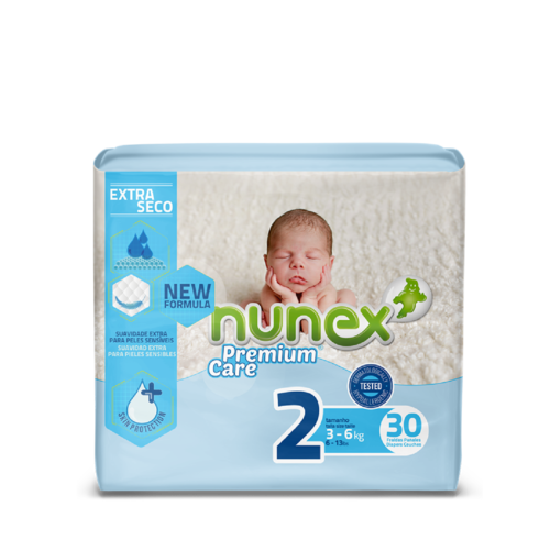 Nunex - Fraldas Nunex Premium Care T2 - 5607283102022