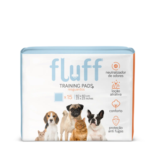Fluff - Tapis Éducatifs / Alèses Fluff pour animaux 60x60 - 5607283702611
