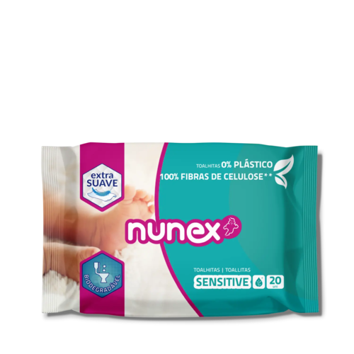 Nunex - Nunex Sensitive Wipes 20 UN. (1 pack) - 5607283401149