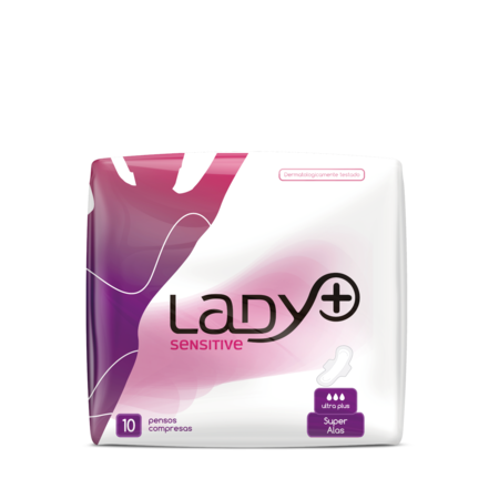 Pensos Higiénicos Lady+ Sensitive Super Alas