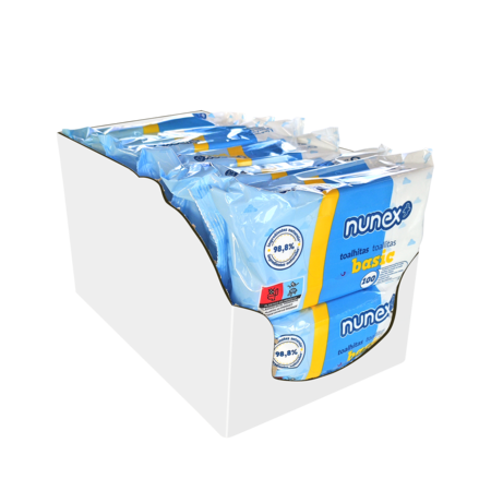 Nunex Basic Wet Wipes Box 100 Units
