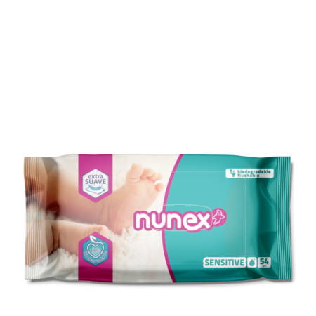Nunex Sensitive Wet Wipes 54 un.