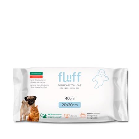 Lingettes Fluff pour animaux de compagnie